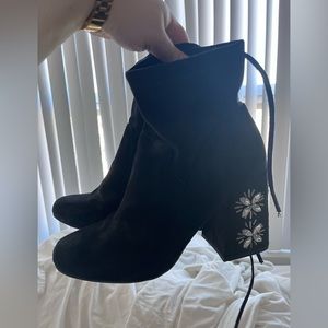 A New Day Block Heel Booties with embellishments